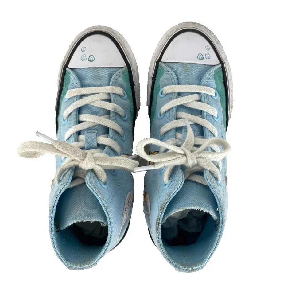 Converse All Star Bluey Sneakers Youth 1 High Top Light Blue Cartoon Bluesy